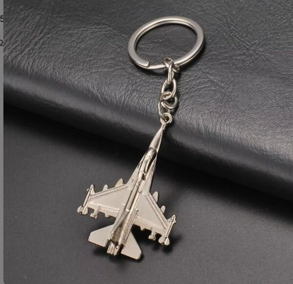 Premium Silver Fighter Jet Keychain – Luxury Edition